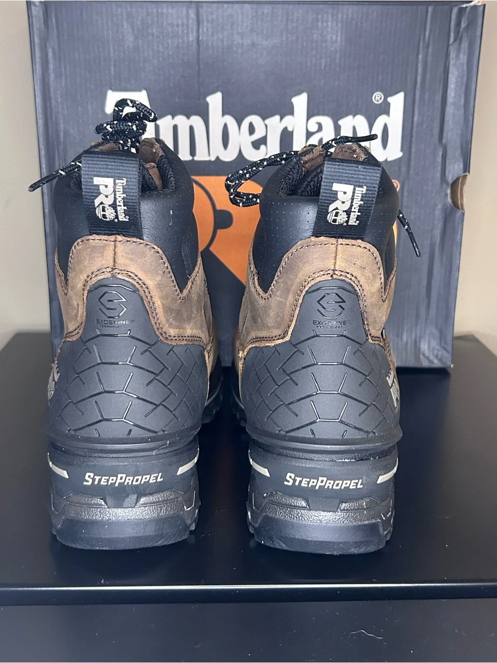 Timberland Brown and Black Men’s Waterproof Work Boots
